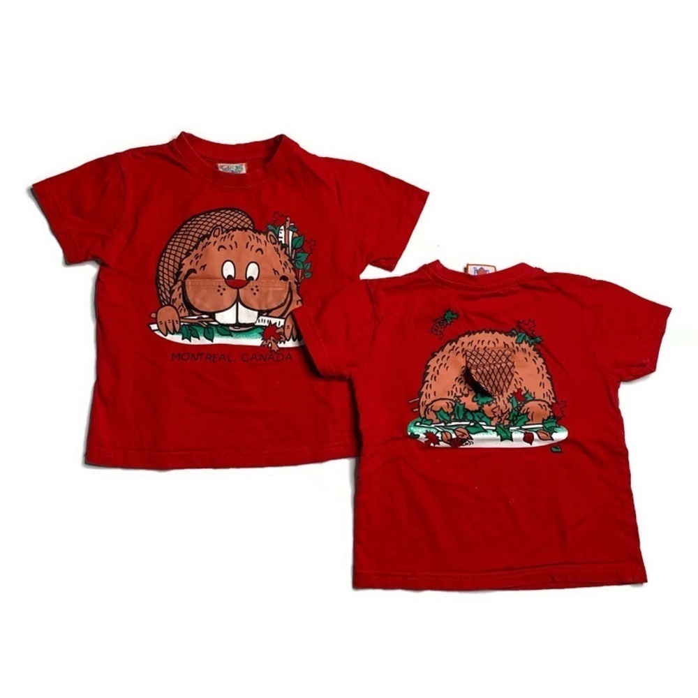 Quality Goods Beaver boys 4Y tee shirt‎